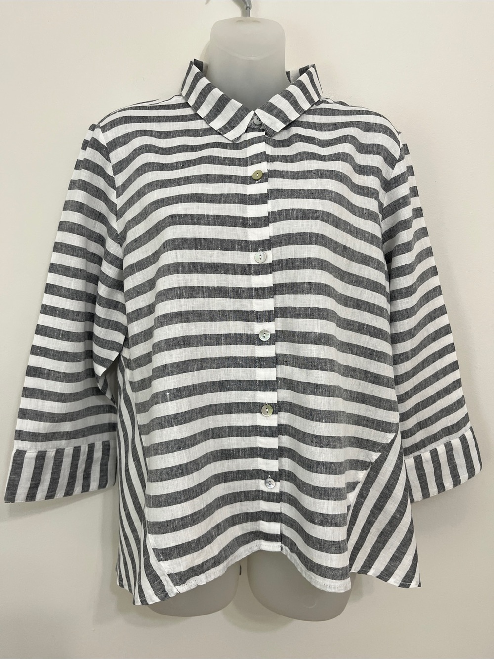 Habitat linen striped shirt